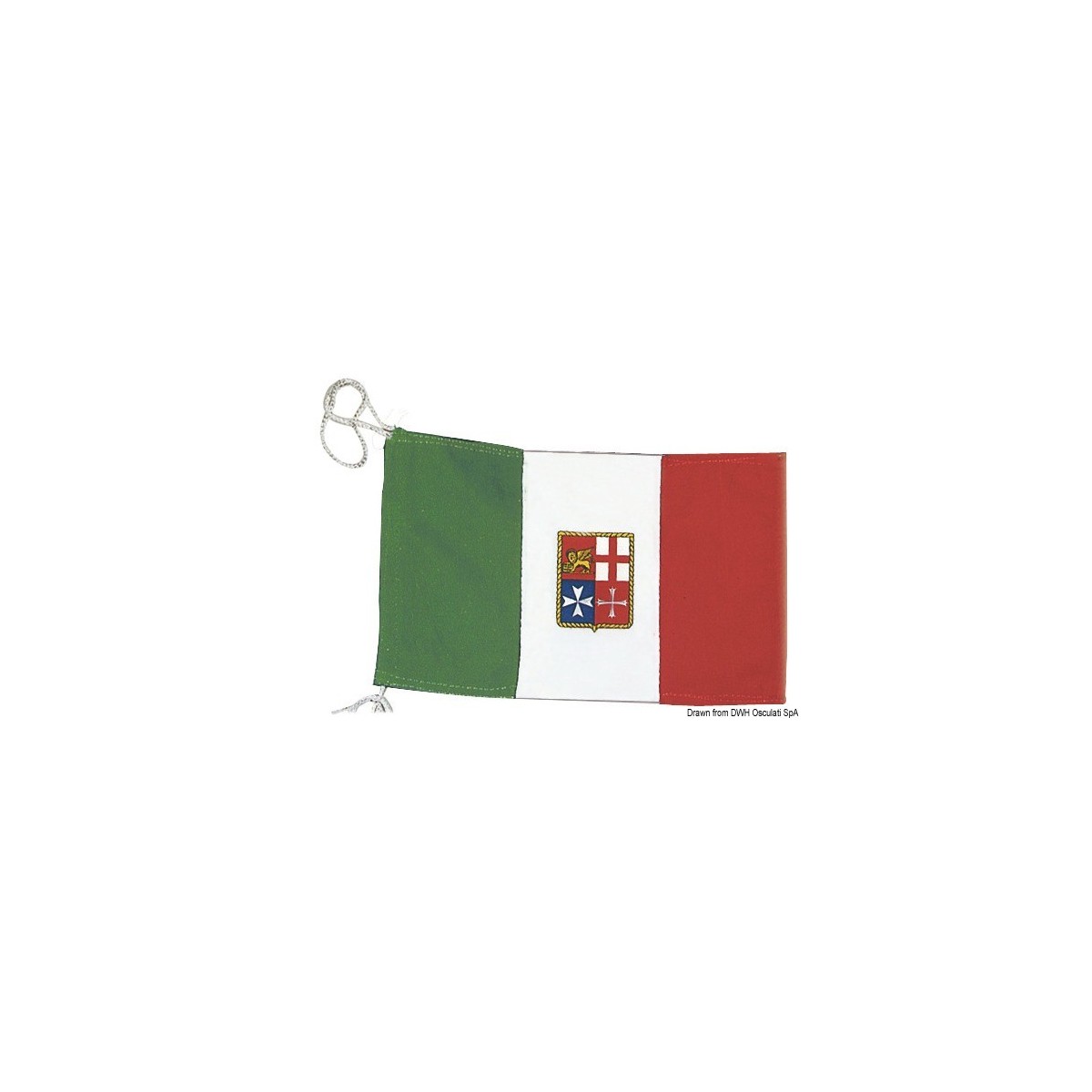 Osculati Bandeira Da Marinha Mercante Italiana 20 X 30 Cm OSC 35 453 01