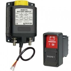 Blue Sea Systems Coupe-batterie relais bistable 24V 500A + switch