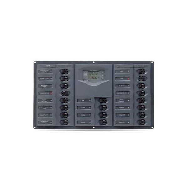 Tableau électrique 20 disjoncteurs CC avec contrôleur de batterie digital - N°1 - comptoirnautique.com 
