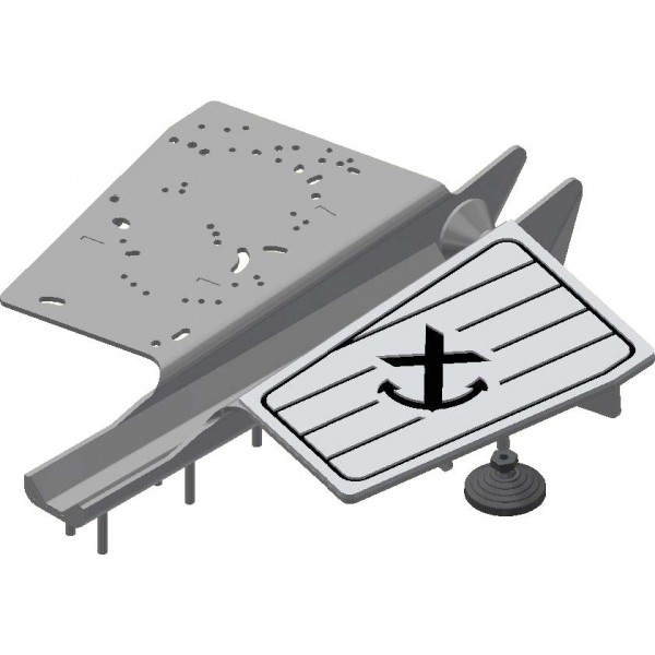 Support moteur électrique avant coque open / moteur à babord et revêtement tribord - N°2 - comptoirnautique.com
