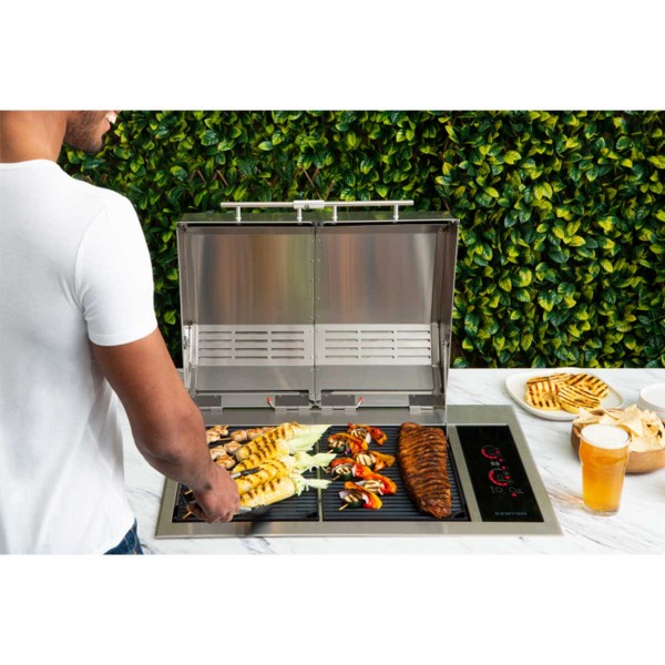 Barbecue elettrico doppio da incasso Texan - N°10 - comptoirnautique.com