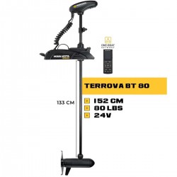 MK-1358380M - Moteur électrique avant Minn Kota TERROVA 80 Lbs GPS 24V 152 cm sans sonde avec télécommande Wireless