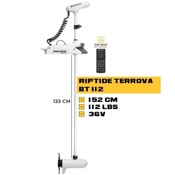MK-1363790 - Moteur avant mer Minn Kota RIPTIDE TERROVA 112 Lbs GPS 152 cm 36V - N°2 - comptoirnautique.com