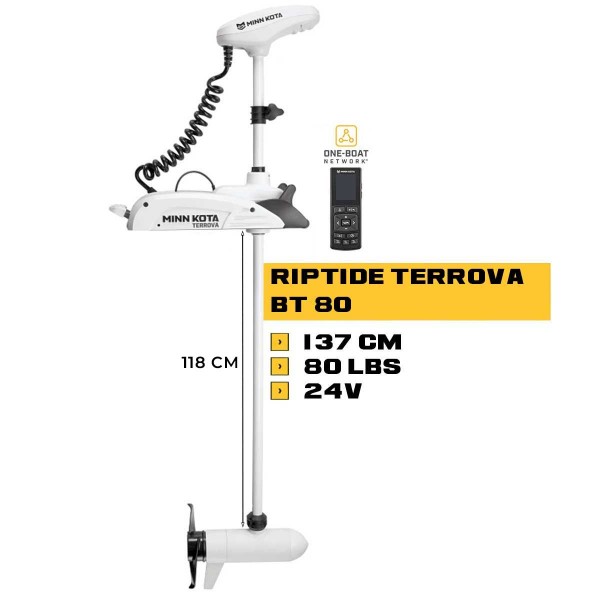 MK-1363785M - Moteur avant mer Minn Kota RIPTIDE TERROVA 80 Lbs GPS 137 cm 24V - N°2 - comptoirnautique.com