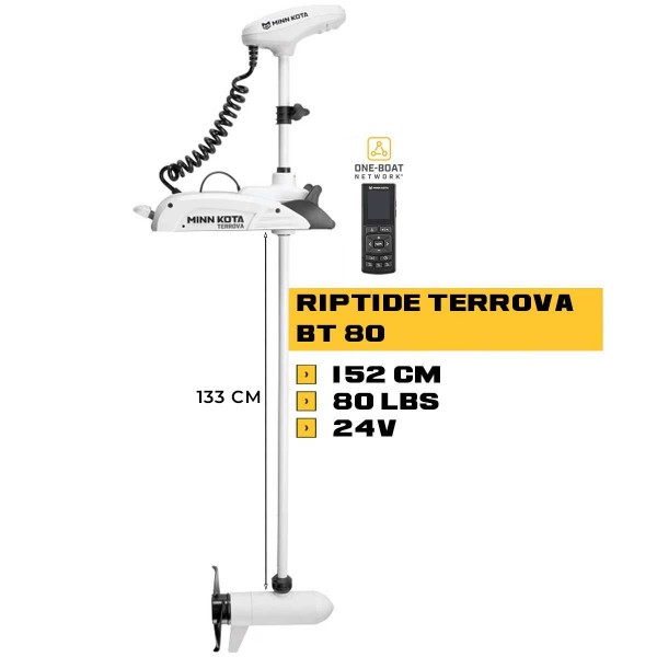 MK-1363786M - Moteur avant mer Minn Kota RIPTIDE TERROVA 80 Lbs GPS 152 cm 24V - N°3 - comptoirnautique.com