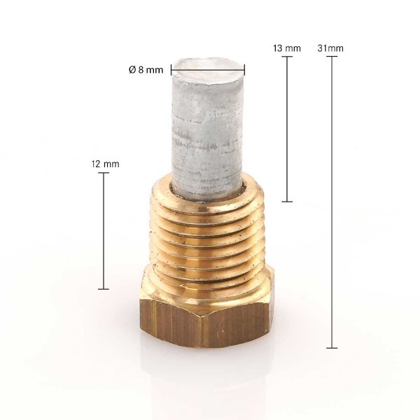 Anode en zinc 3/8" indel webasto dimensions - N°3 - comptoirnautique.com