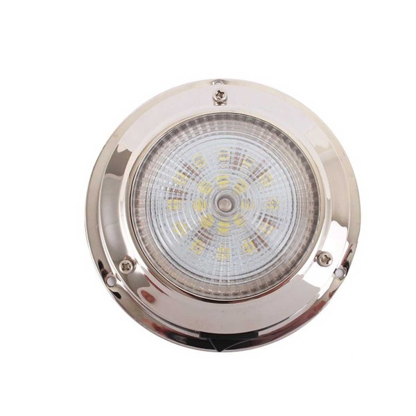 Plafoniera in acciaio inox D.110MM - N°1 - comptoirnautique.com