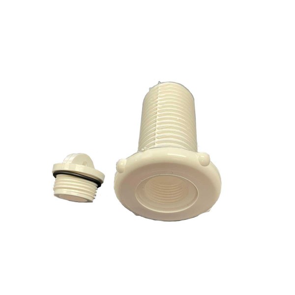 Through-hull with round plug and O-ring without hole - Ø48 mm - N°2 - comptoirnautique.com