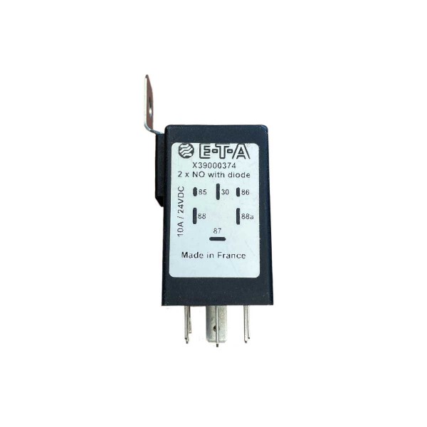 Mini relè bipolare, 6 terminali, 24V/10A - N°1 - comptoirnautique.com