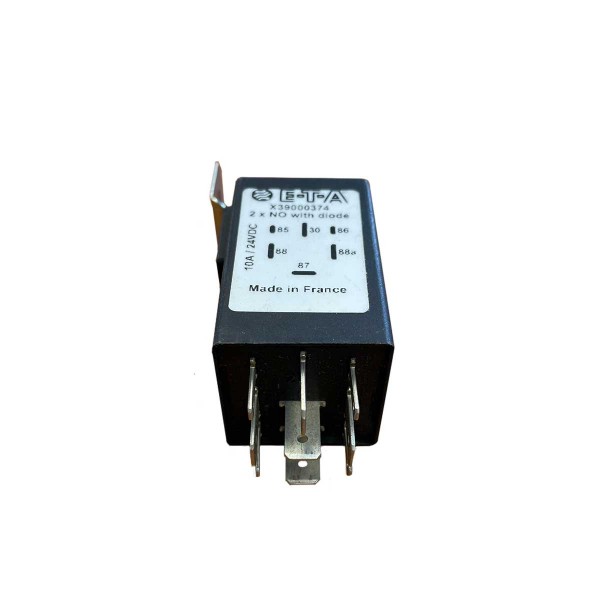 Mini relè bipolare, 6 terminali, 24V/10A - N°2 - comptoirnautique.com