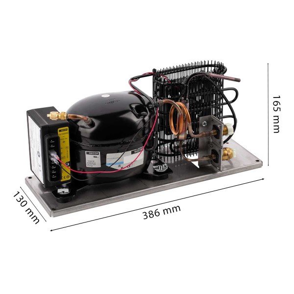 dimensions Compresseur CU-54 pour système de refroidissement - N°2 - comptoirnautique.com