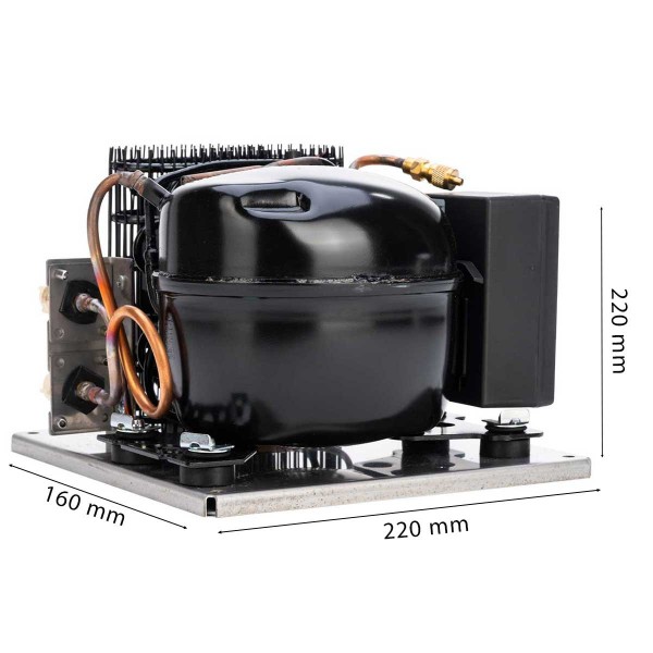 dimensions Compresseur CU-55 pour système de refroidissement - N°2 - comptoirnautique.com