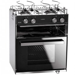 Gazinière StarLight Dometic avec deux brûleurs, grill et four