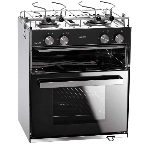 Gazinière StarLight Dometic avec deux brûleurs, grill et four - N°2 - comptoirnautique.com