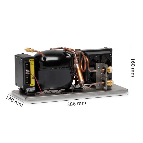 dimensions Compresseur CU-84 pour système de refroidissement - N°1 - comptoirnautique.com