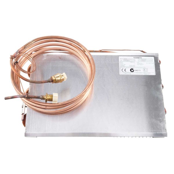 Évaporateur à lamelles VD-03 de côté avec flexible et raccords - N°6 - comptoirnautique.com