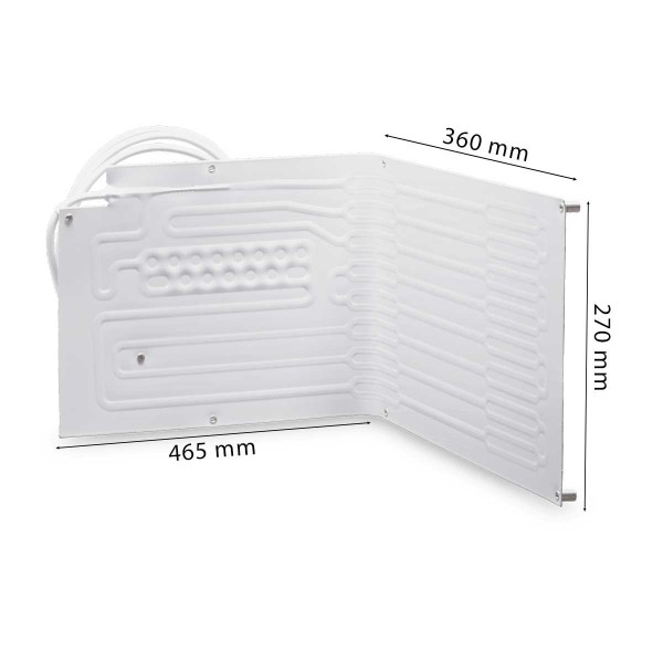 dimensions Évaporateur d'angle VD-08 pour groupe froid - N°2 - comptoirnautique.com