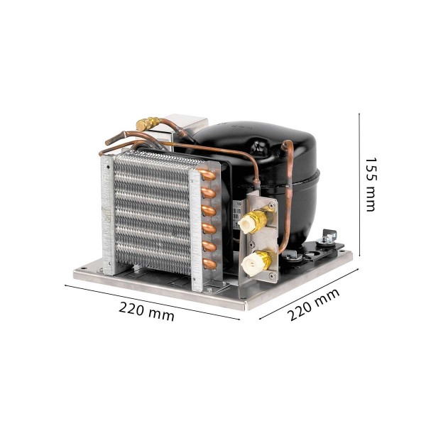 dimensions Compresseur CU-95 pour système de refroidissement - N°3 - comptoirnautique.com