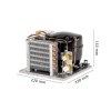 dimensions Compresseur CU-95 pour système de refroidissement - N°3 - comptoirnautique.com