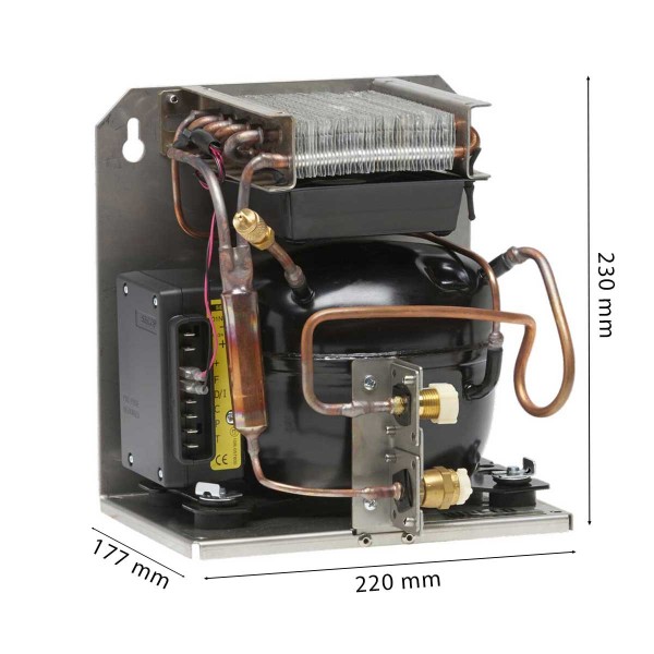 dimensions Compresseur CU-96 pour système de refroidissement - N°2 - comptoirnautique.com