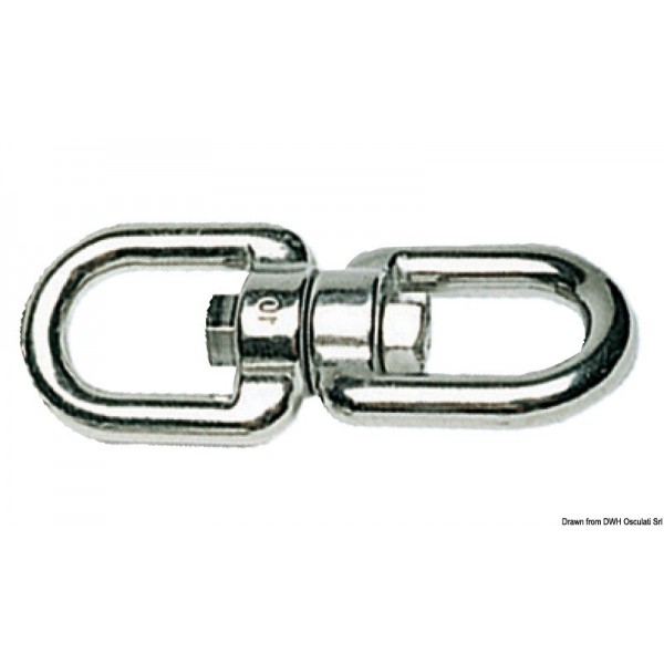 Girella a doppio occhio AISI 316 5 mm - N°1 - comptoirnautique.com