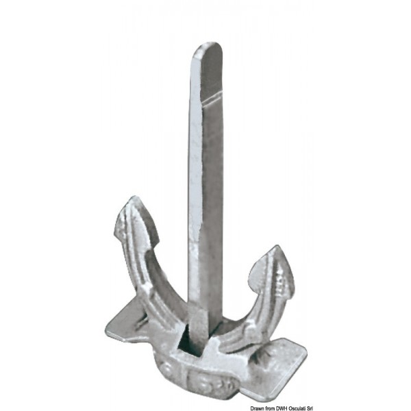 Ancora di sala, modello originale 16 kg - N°1 - comptoirnautique.com