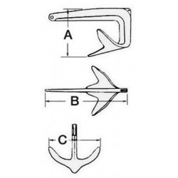 Ancre Trefoil pliable 5 kg 