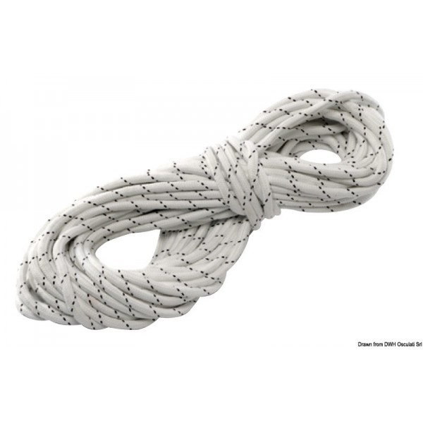 Polyester mooring rope 8 mm x 30 mm - N°1 - comptoirnautique.com