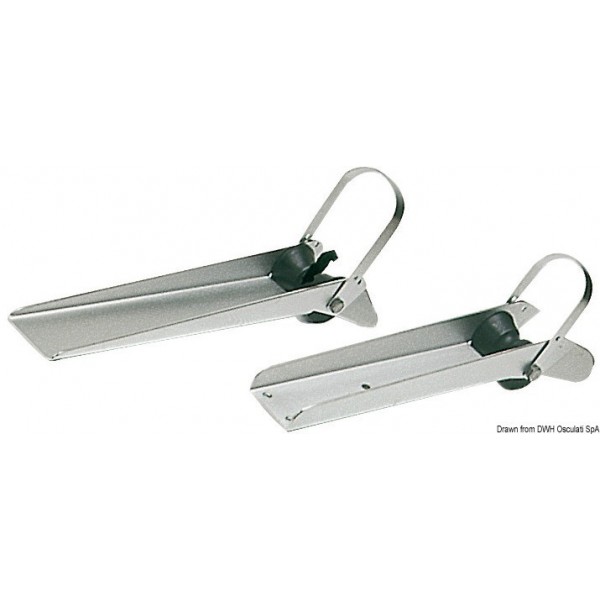 Stainless steel bow roller 393 x 52 mm - N°1 - comptoirnautique.com 