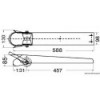 Rodillo de proa de acero inoxidable satinado 588 mm - N°2 - comptoirnautique.com