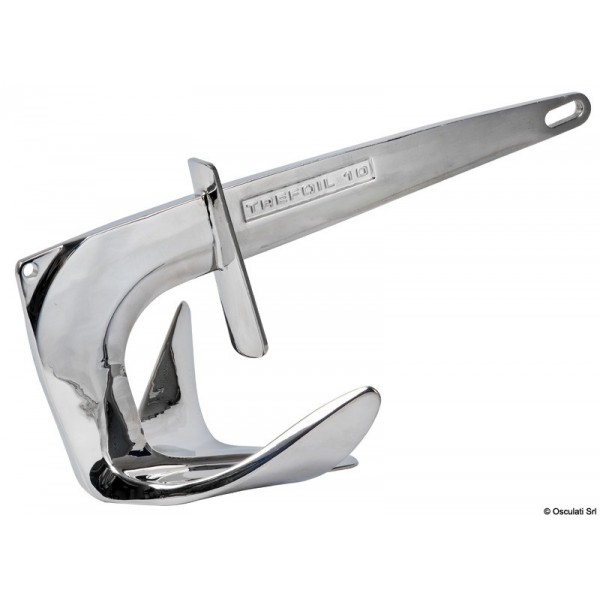 Trefoil stainless steel anchor with waterproof plate - N°1 - comptoirnautique.com