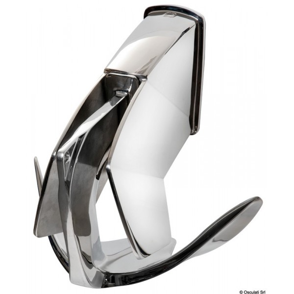 Ancora in acciaio inox Trefoil con piastra impermeabile - N°8 - comptoirnautique.com