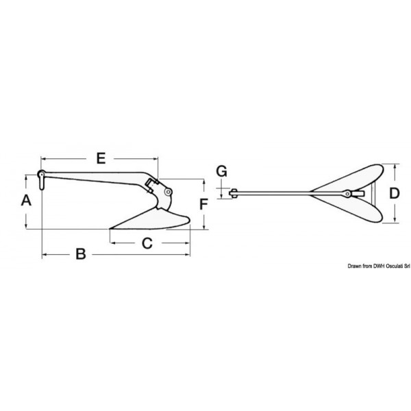 Aratro ad ancora 9 kg - N°2 - comptoirnautique.com