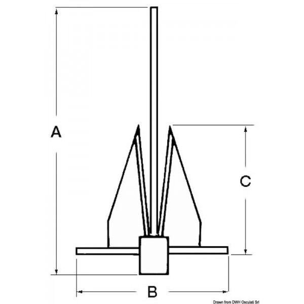 Danforth stainless steel anchor 7 kg - N°2 - comptoirnautique.com 