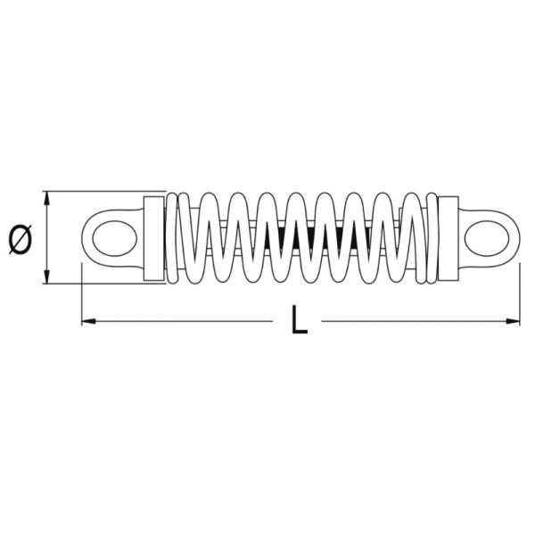 Sistema de amarração DOUGLAS MARINE Spring 70x310mm - N°2 - comptoirnautique.com 