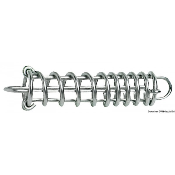 Stainless steel variable-pitch dampening spring 280 mm - N°1 - comptoirnautique.com 