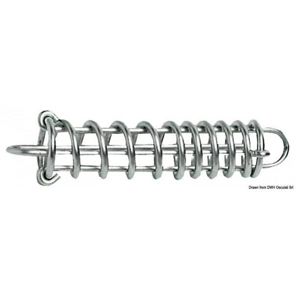 Stainless steel variable-pitch dampening spring 280 mm - N°1 - comptoirnautique.com