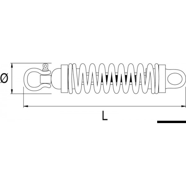 Sistema de amarração DOUGLAS MARINE Junta universal de 73 mm - N°3 - comptoirnautique.com 