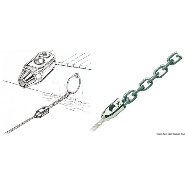 10/6 mm unión cadena/cuerda - N°1 - comptoirnautique.com 