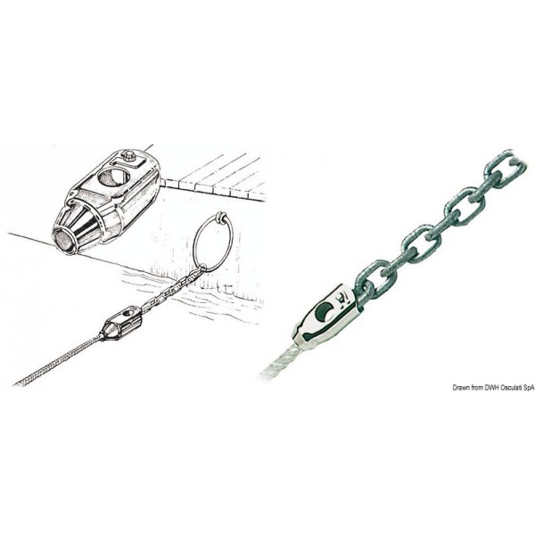 Giunzione catena/corda 12/8 mm - N°1 - comptoirnautique.com