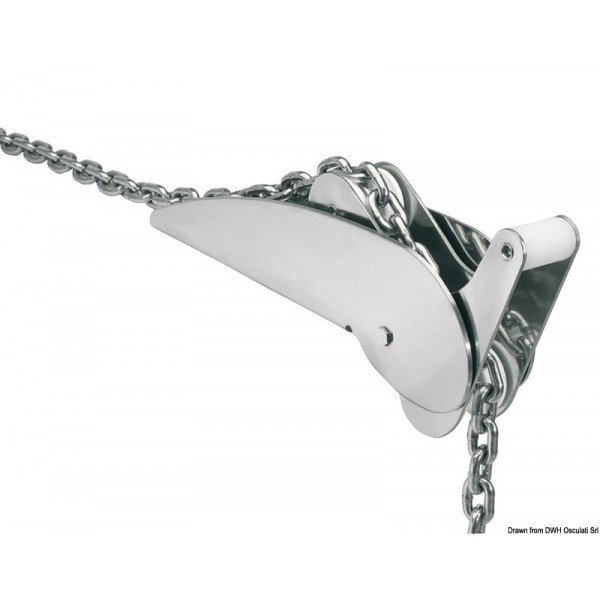 Forcipe a dondolo in acciaio inox lucidato pesante 10 kg - N°1 - comptoirnautique.com