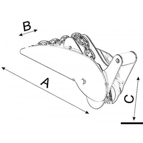 Pinça de baloiço em aço inoxidável polido pesado 10 kg - N°2 - comptoirnautique.com 