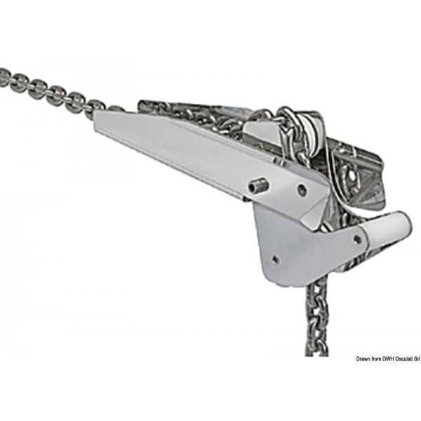 Leichte Schaukelzange Edelstahl poliert 15 kg 400mm - N°1 - comptoirnautique.com