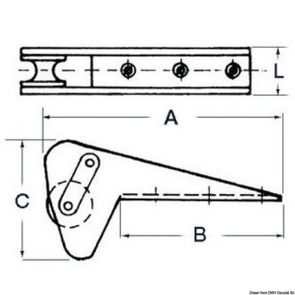 Davier inox spécifique p. Bruce/Trefoil max 10 kg  - N°2 - comptoirnautique.com 