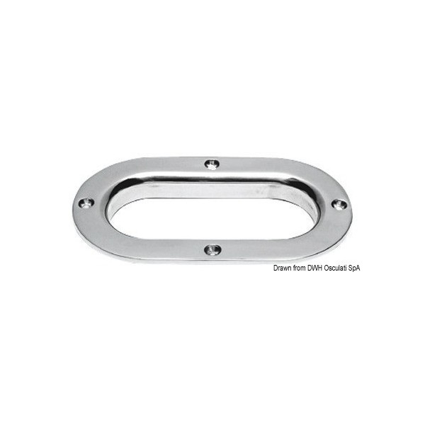 Ecubier inox 238 x 136 mm  - N°1 - comptoirnautique.com