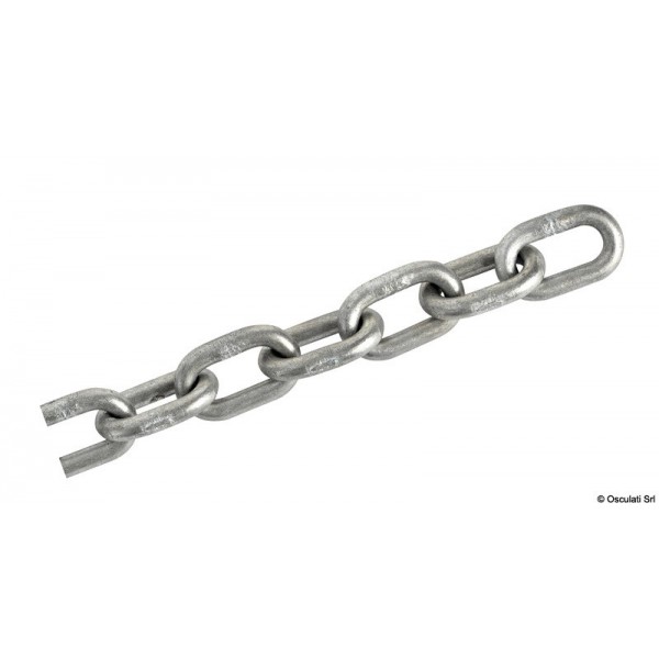 Cadena calibrada galvanizada en caliente 70 8 mm x 50 m - N°1 - comptoirnautique.com