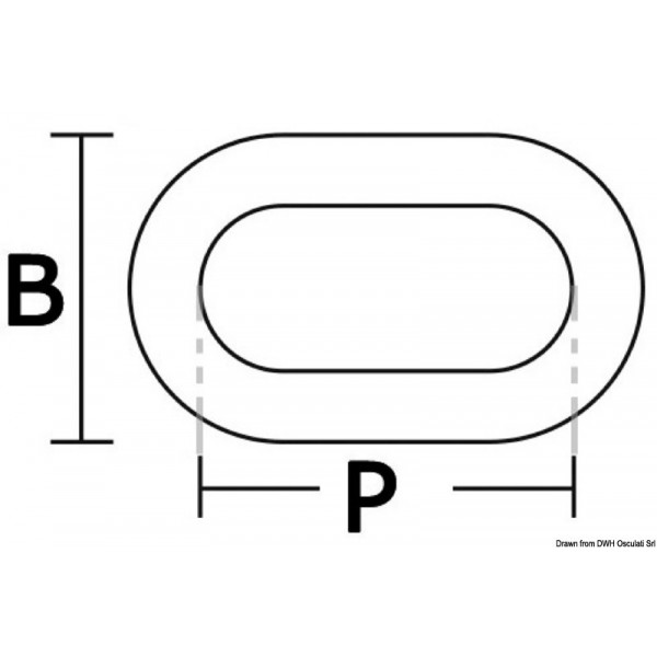 Calibrated hot-dip galvanized chain 70 8mm x 100 m - N°2 - comptoirnautique.com