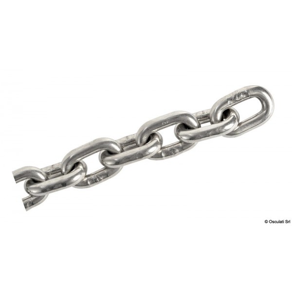 6 mm x 25 m calibrated stainless steel chain - N°1 - comptoirnautique.com