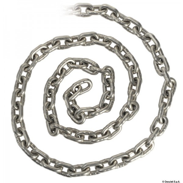 6 mm x 25 m calibrated stainless steel chain - N°5 - comptoirnautique.com