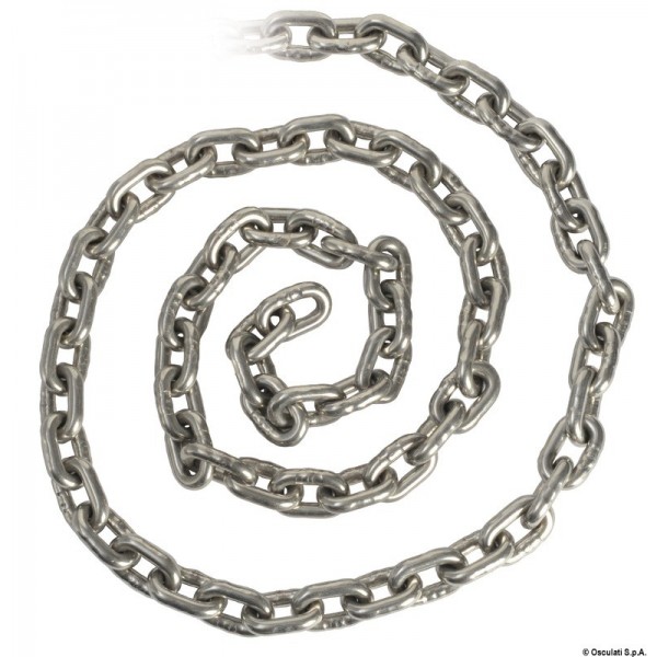 Catena calibrata in acciaio inox da 6 mm x 25 m - N°5 - comptoirnautique.com